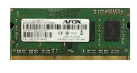 Operatyvioji atmintis (RAM) nešiojamajam kompiuteriui 4GB DDR3 1333MHz CL9 1.5V Afox